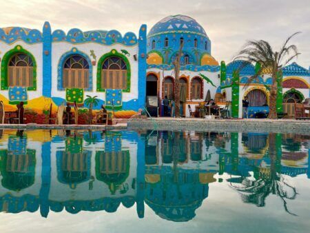 Nile with Nubian House