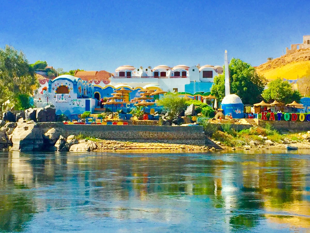 Nile with Nubian House